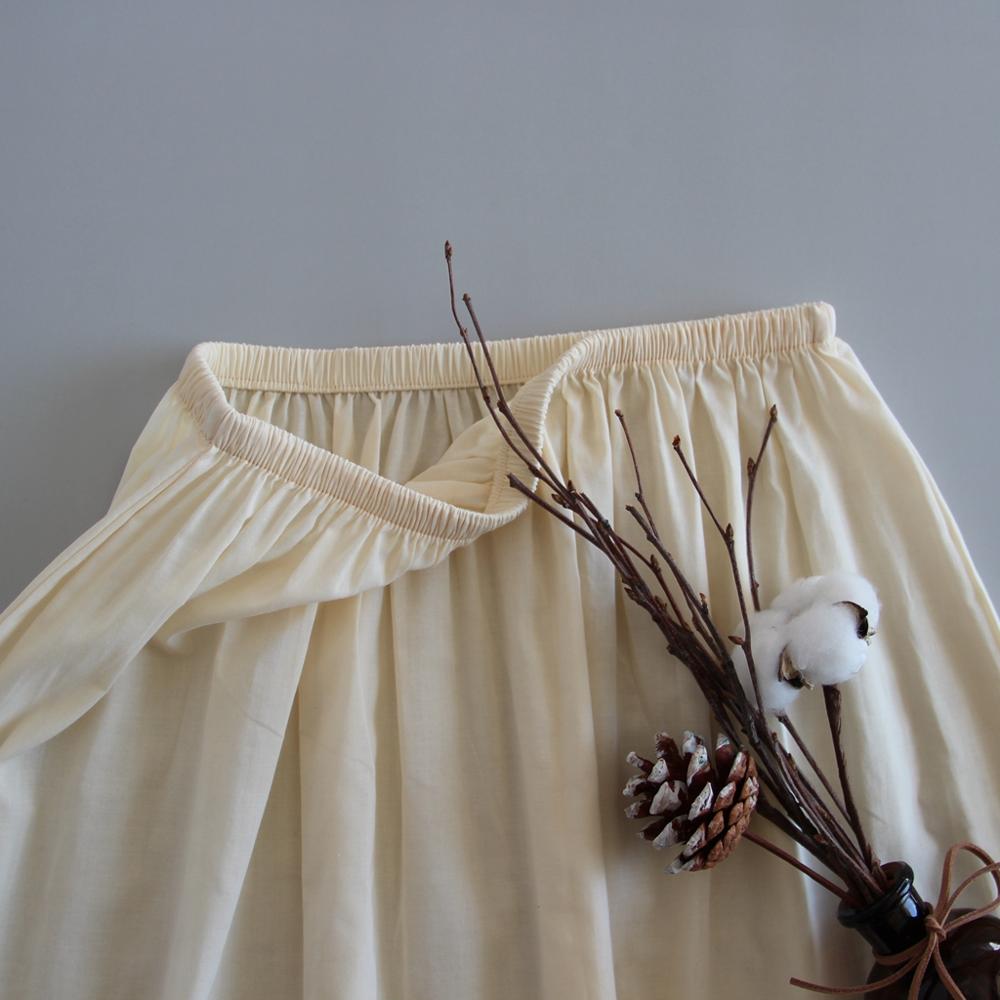 Falda con forro de algodón para vestido, falda de seguridad transparente, antideslizante