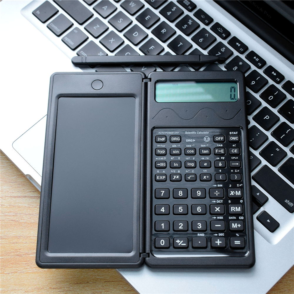 Smart Calculator Opvouwbare Calculator Lcd Schrijfbord 12 Cijfers Display Draagbare Kinderen Business Multifunctionele Draw Pad
