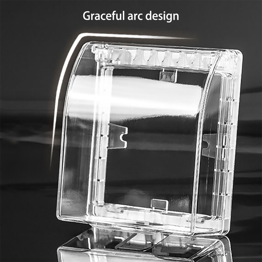 Waterproof Box DustProof Protective Cover Universal Wall Socket Switch Plate Outlet Door Bell Cover Protector Box Splashproof