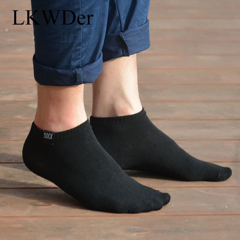 LKWDer 5 Pairs Mens Socks Men Sock Extra Large Big Plus Size 45,47,48 Ankle Socks Men Casual Sox Calcetines Hombre Meias