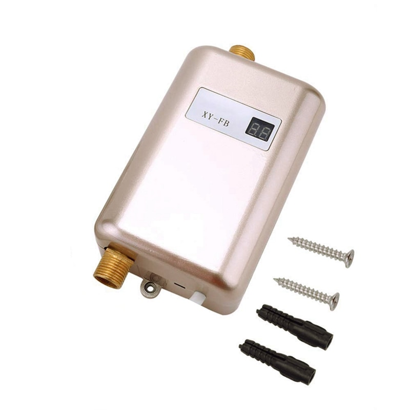 3800w mini elektrisk varmvattenberedare direkt elektrisk varmvattenberedare direkt elektrisk vattenvärmare dusch 3 sekunder eu plug gold