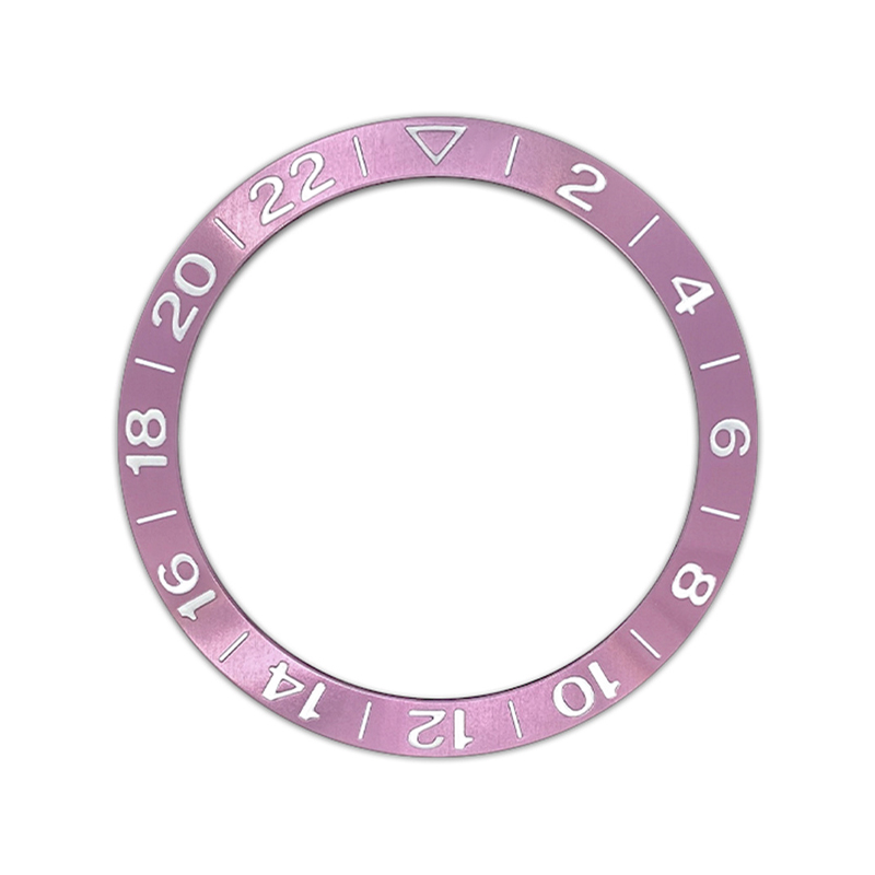 38Mm Gebogen Aluminium Horloge Bezel Insert Ring Past Nh35 Nh36 Skx007 Skx009 Gmt Sub Horloge Case 2-22 Horloge Ring Vervangt Onderdelen: Messing