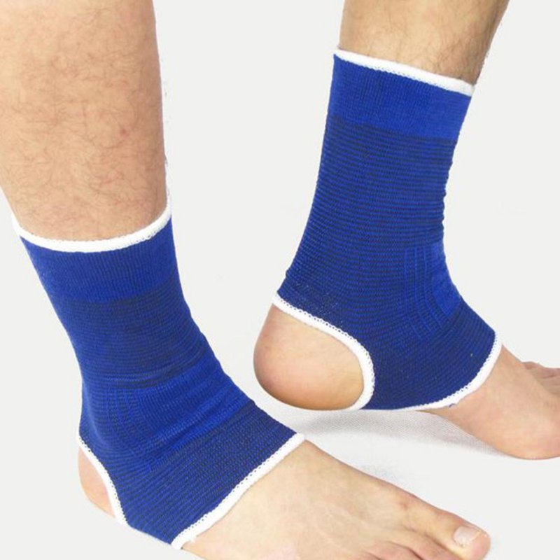 1 Pair Ankle Foot Support Sleeve Pullover Wrap Elastic Sock Compression Wrap Sleeve Bandage Brace Support Protection Pain Relief