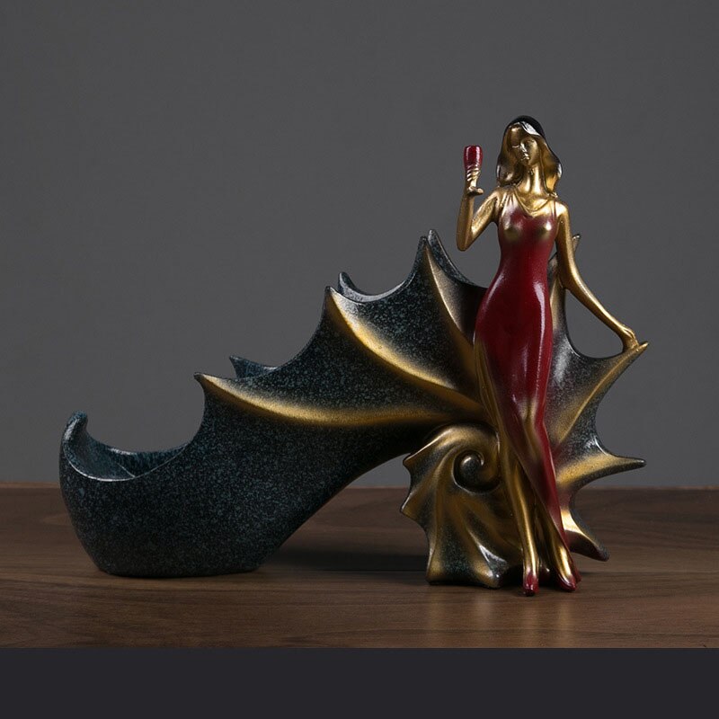 Model wijnrek whiskyhouder plank wijnflesrek praktisch beeldhouwwerk wijnrek glazenhouder woonaccessoires: D