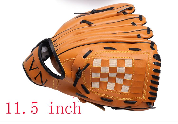 Buitensporten Bruin Baseball Handschoen Softbal Praktijk Apparatuur Maat 10.5/11.5/12.5 Linkerhand voor Volwassen Man Vrouw Training: Light Grey