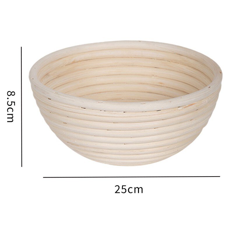 Oval Rattan Bread Proofing Basket Natural Rattan Wicker Woven Dough Fermentation Sourdough Banneton Bread Basket: A5