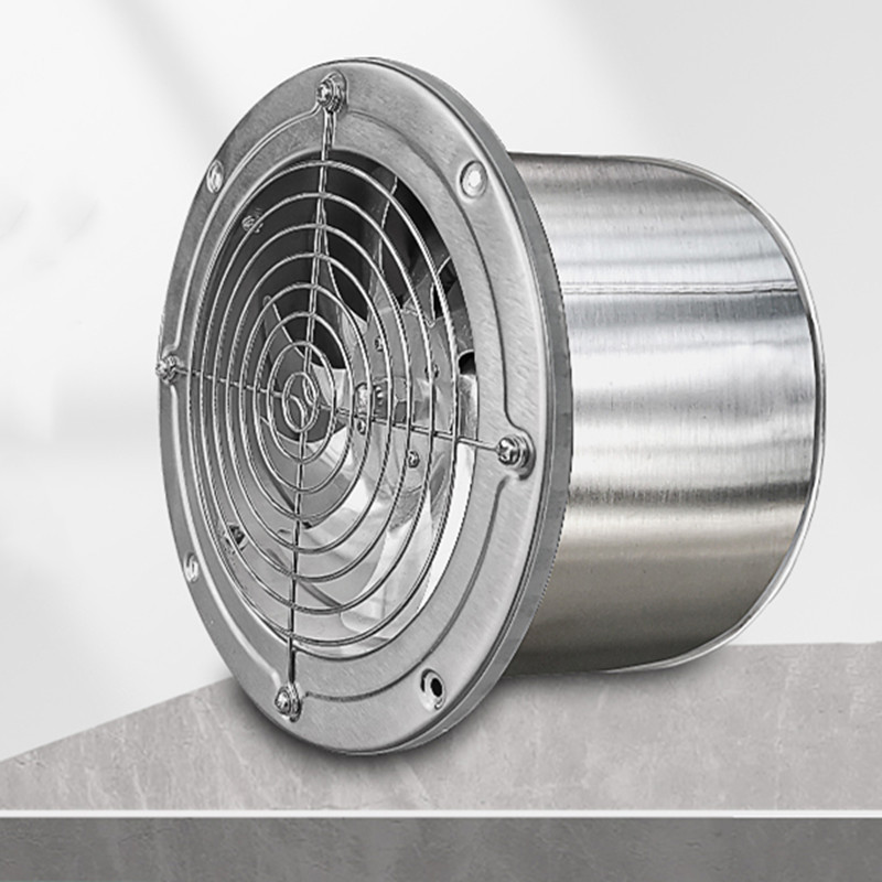 Stainless Steel Silent Fan Exhaust Fan Pipeline Exhaust Fan Ventilator High-Speed Kitchen Strong Smoke Exhaust Fan Kitchen