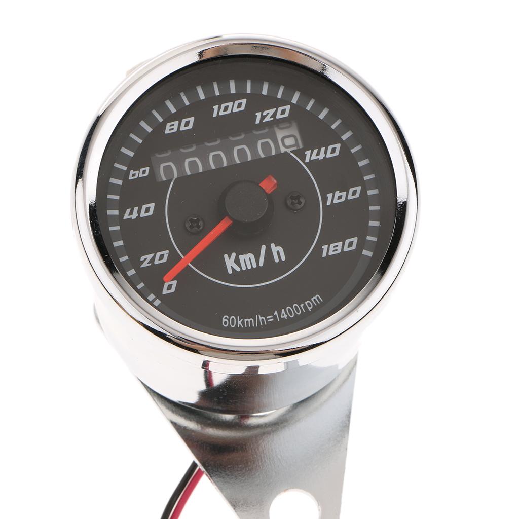 Universal LED Backlight Motorcycle Motorbike Speedometer Meter Tachometer Gauge