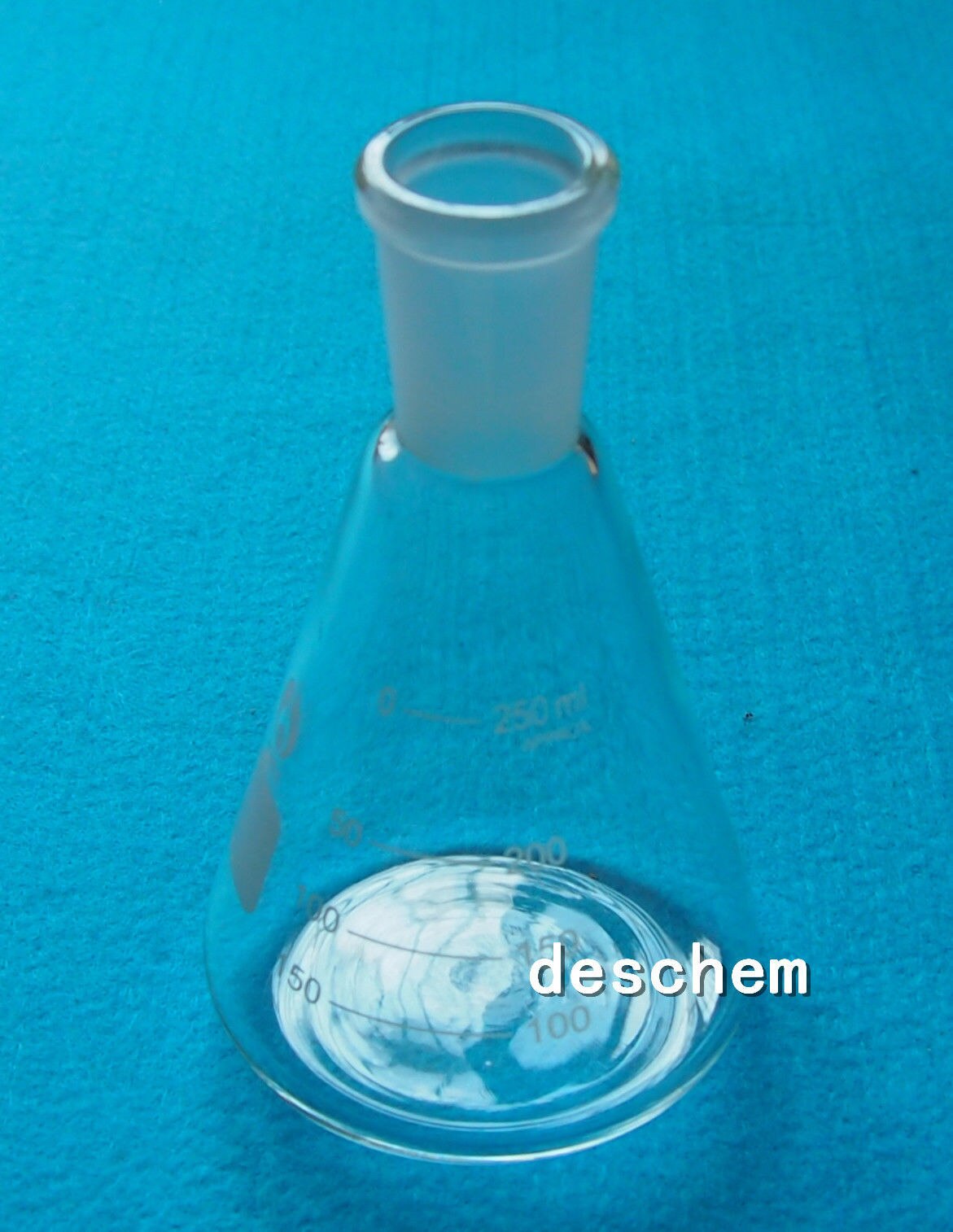 250 ml, 24/40, Glas Erlenmeyer, Chemie Conische Fles, Laboratorium Glaswerk