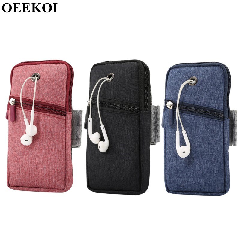 OEEKOI Universal Outdoor Sport Armband Phone Bag voor Cubot P20/J3 Pro/Power/Nova/R11/ x18 Plus/X18/Cheetah 2/S550 Pro/Dinosaurus