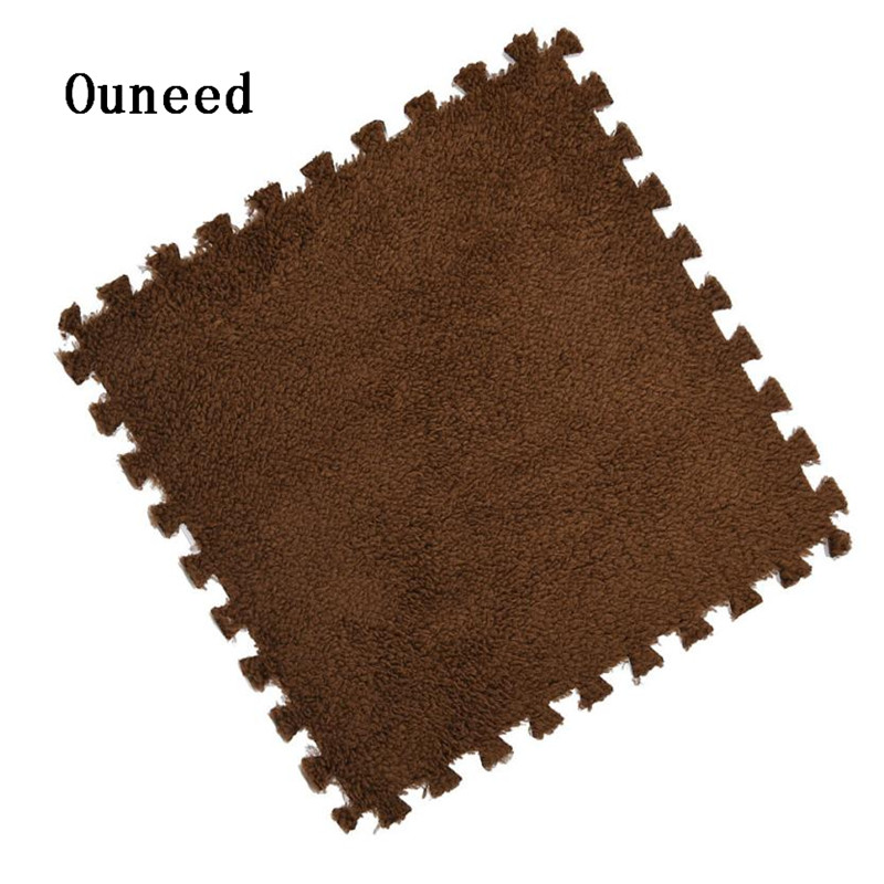 ! Alfombra de goma EVA para bebé de 25x25CM de , Alfombra de espuma para niños, Alfombra de puzle, suelo ecológico de terciopelo peludo para bebé en 7 colores # JYFW0: Coffe