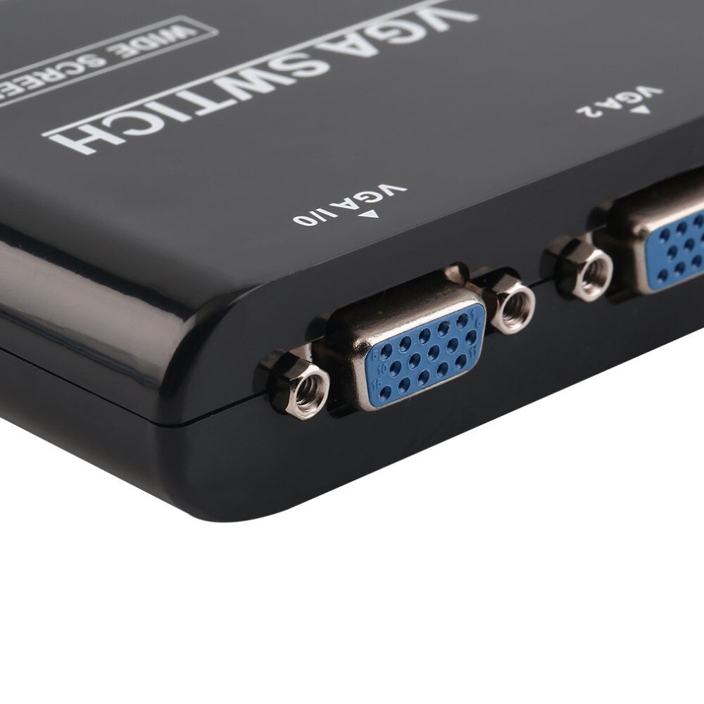 Kebidumei mini 2- porttinen vga-valintalaatikko vga/svga manuaalinen jakaminen valitsinkytkin kytkinlaatikko 2 in 1 lähtö lcd pc kannettavalle tietokoneelle