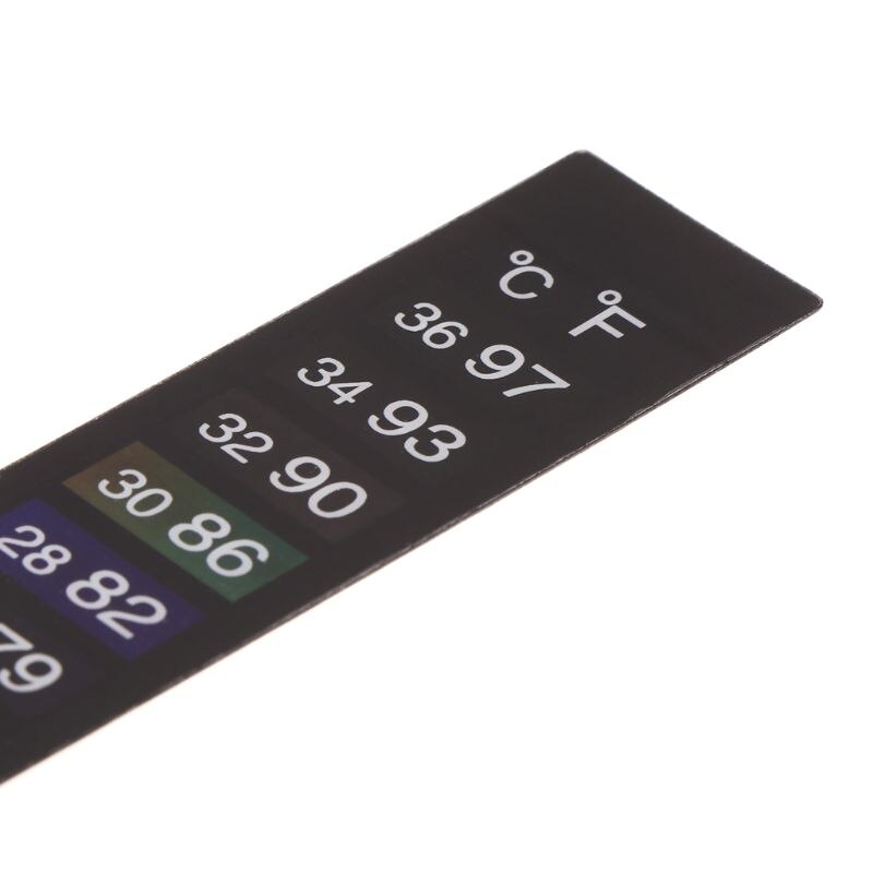 10 sztuk termometr robić akwarium podwójny skala ryba czołg urządzenie robić pomiaru temperatury cieczy naklejki fahrenheita cyfrowy wyświetlacz LCD taśma klejąca