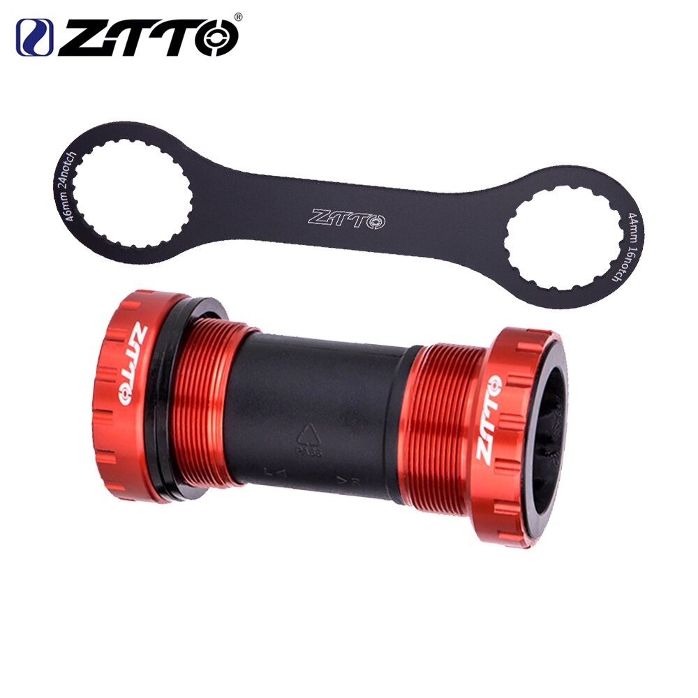 ZTTO MTB Bike BSA DUB Bottom Bracket Bicycle BB Sealed Bearing Thread 68 73mm BSA68 Shell 28.99mm spline Axis Mountain Road Bike: BSA-DUB Red-tool