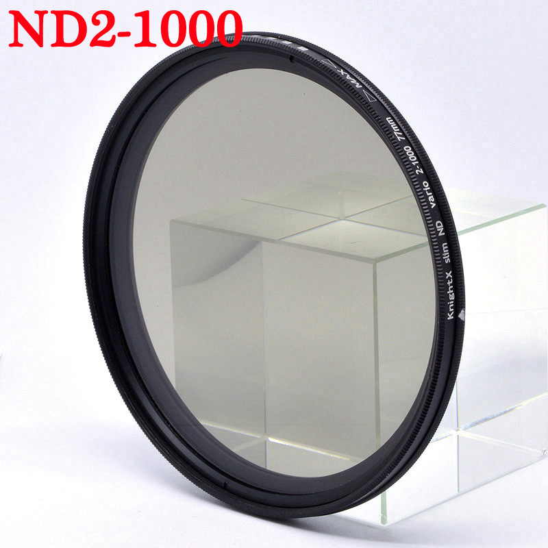 KnightX ND2 to ND1000 variable Neutral Density Adjustable Camera Lens Filter For canon sony nikon 49mm 52mm 55mm 58mm 67mm 77mm: 58mm