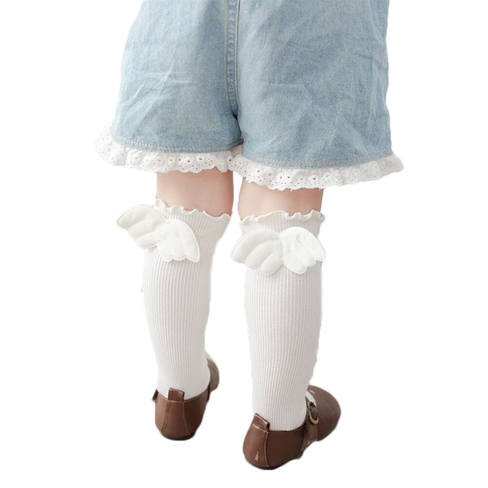 Kids Baby Girls Stockings Solid Color Cotton Casual Long Tube Stockings White/Black/Gray/Ginger