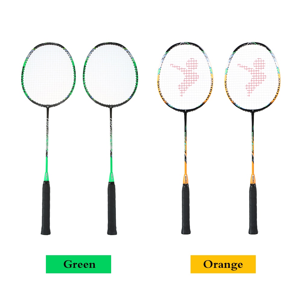 2 Player Badminton Bat Replacement Set Ultralight Carbon Fiber Badminton Racquet with Badminton Bag Raket badminton