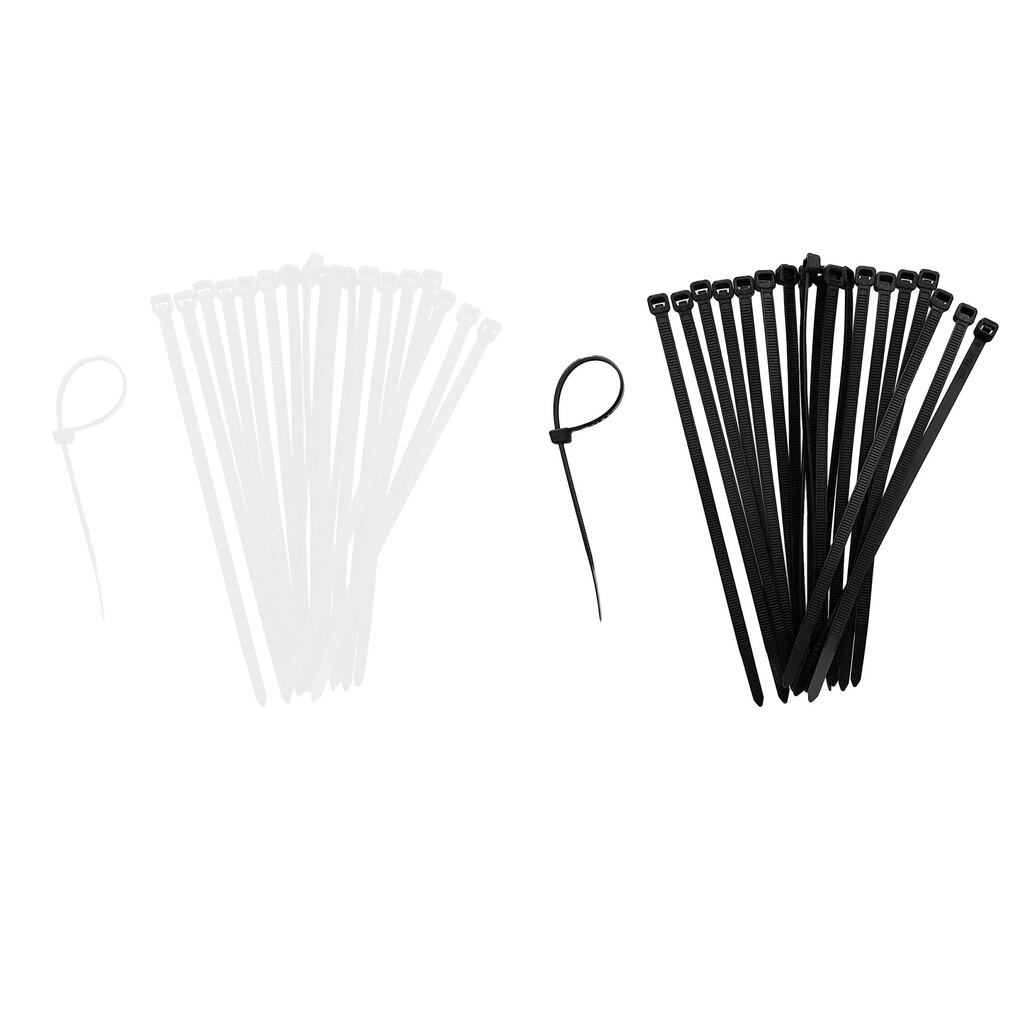 20 piezas bridas de nailon resistentes a los rayos UV, largas y anchas, Extra grandes, con cremallera, correa de envoltura de Cable