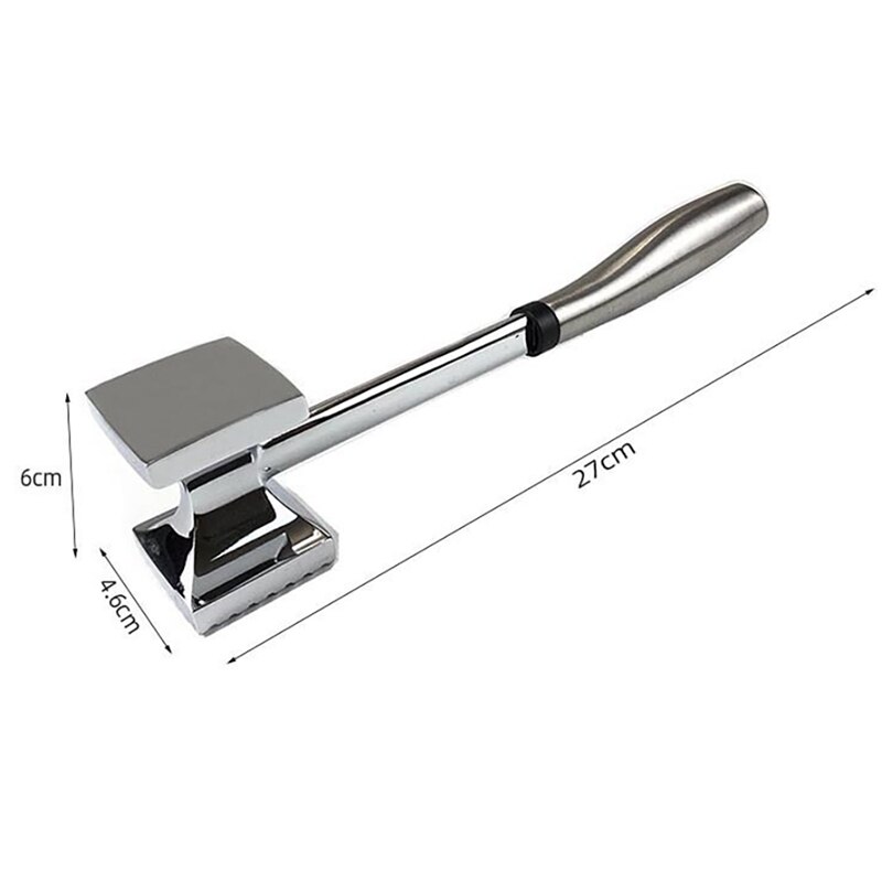 Meat Tenderizer Aluminum Alloy Meat Hammer Kitchen Meat Mallet Non-SLIP Grip Meat Tenderizer Hammer Meat Tenderizer Tool