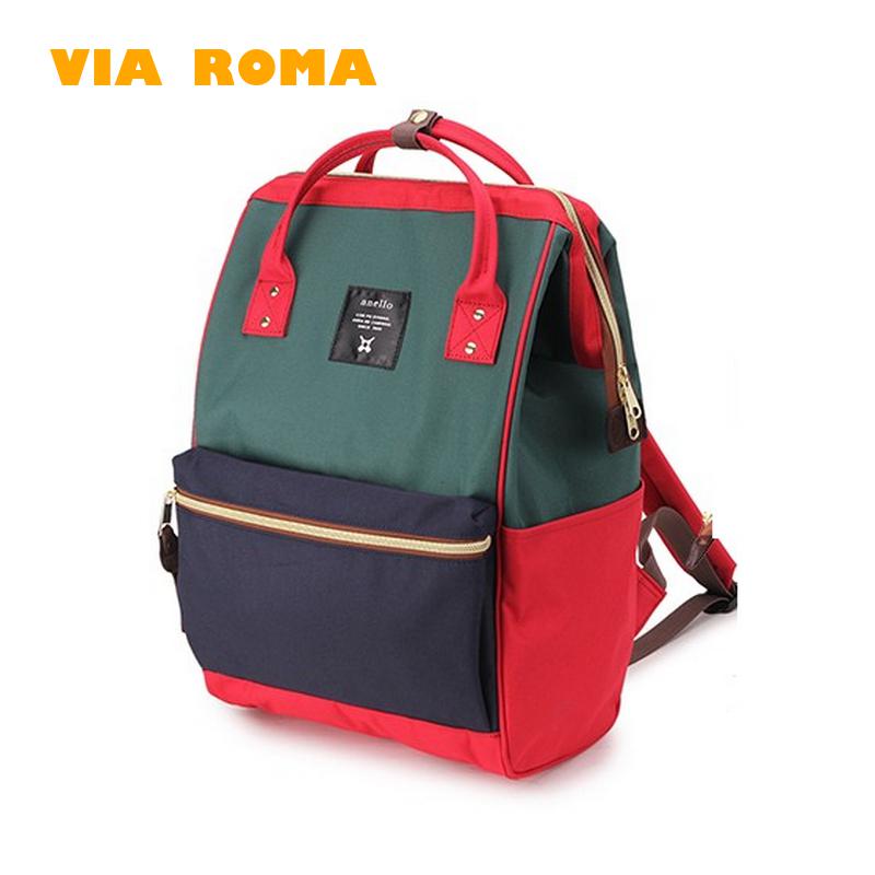 Japan Style Ring Bag Women&#39;s Oxford Waterproof Backpack Girl Boys SchoolBag Large Capacity Male knapsack Mochila Mujer