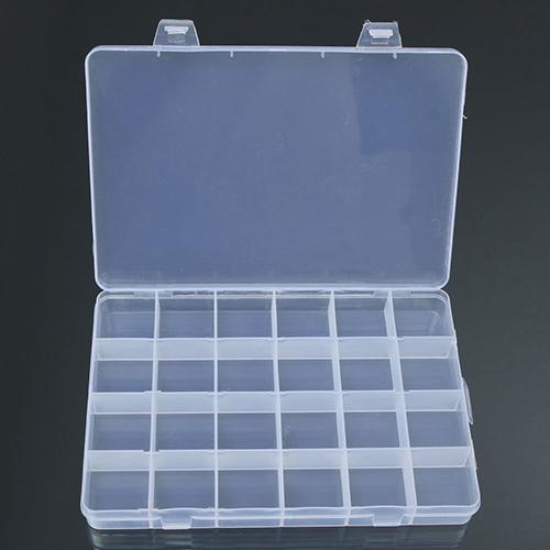 24 Vakken Plastic Box Case Sieraden Bead Opslag Container Craft Organizer Box Case Sieraden Storage Container Box Case