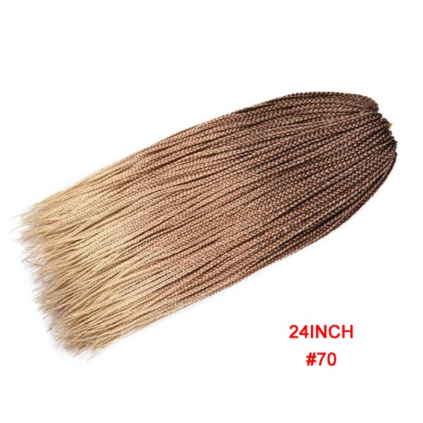 Tresses synthétiques au Crochet ombré 22 brins, tresses longues arc-en-ciel pour tresses africaines: P1b / 30