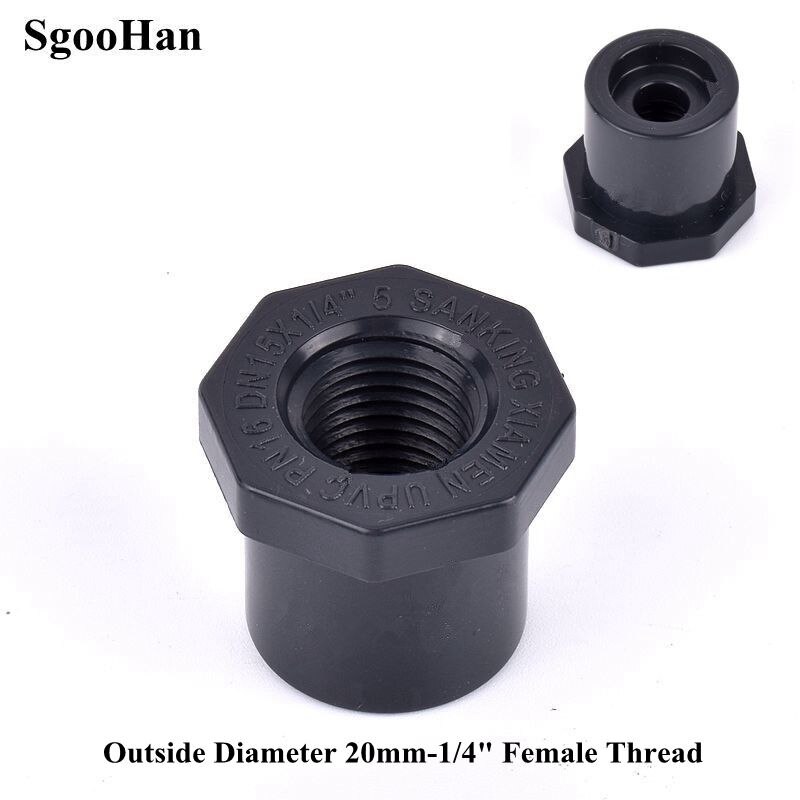 1~10pcs UPVC Female Thread Bushing Reducing Straight Connector Garden Irrigation Water Pipe Fittings Aquarium Fish Tank Adapter