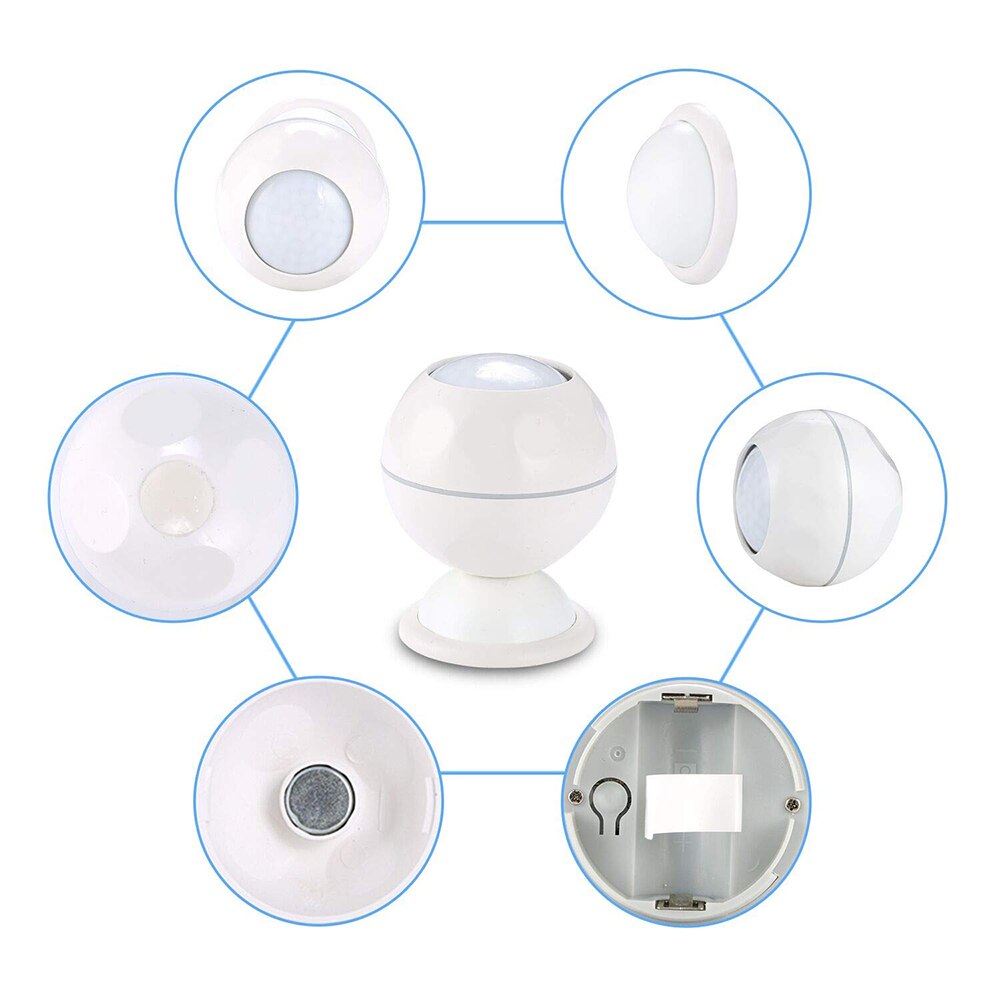 Tuya Smart WiFi PIR Motion Sensor With Magnet Bracket Home Alarm System Support IFTTT Smart Home Automation