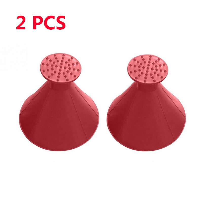 2020 gratta ghiaccio nuovo inverno auto auto finestra magica parabrezza auto raschietto per ghiaccio A forma di imbuto rimozione della neve Deicer cono strumento raschiando un rotondo: rosso 2pezzi