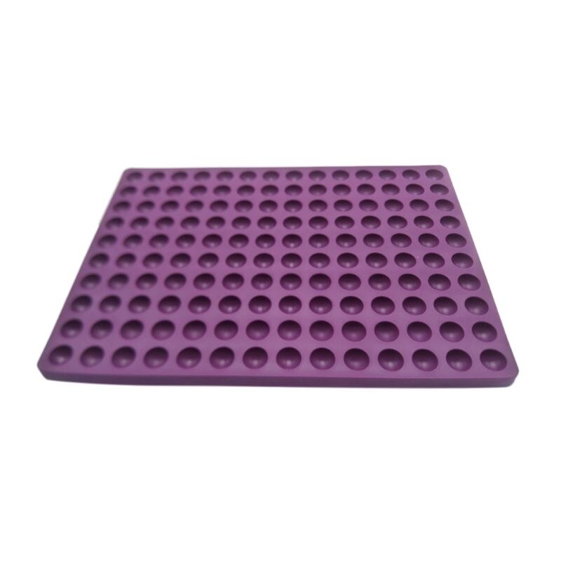 Siliconen Bakken Mat - 2 Cm Halfrond Siliconen Mat Met Knoppen-Bakvorm H58C: deep purple