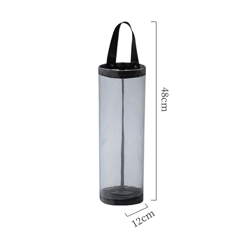 Sac de rangement en plastique en maille, sac plastique suspendu, collecteur de déchets de cuisine, extraction et stockage