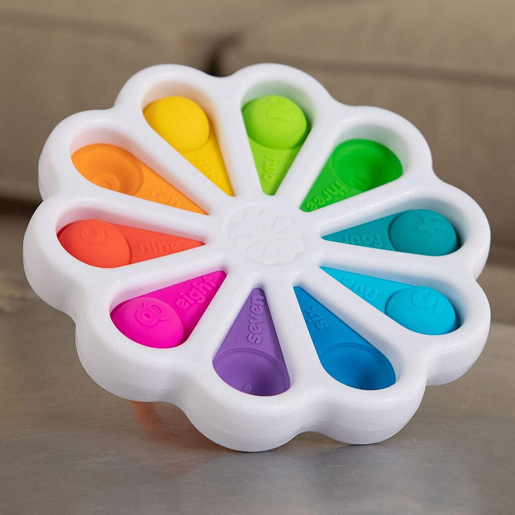 Pop Fidget punk juguetes Arco Iris empujar burbuja juguetes anti estrés adultos niños sensorial para aliviar el autismo fidget Juguetes | Juguetes Fidget | fidget Juguetes