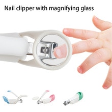 Leuke Opvouwbare Baby Nagelknipper Met Vergrootglas Veiligheid Zoom Glas Baby Care Tool Voor Baby &#39;S Kinderen En Volwassenen