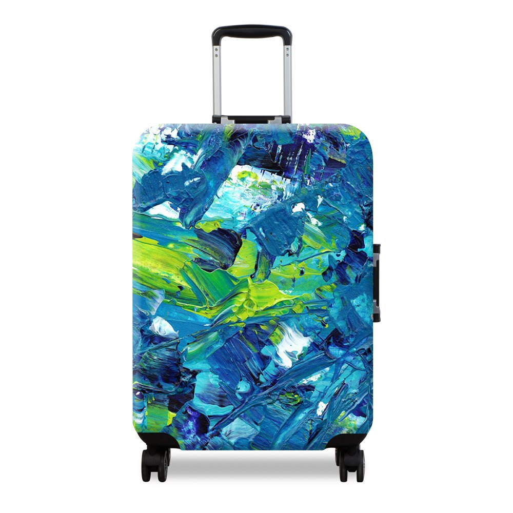 Elastic Luggage Protective Covers DustProof case for suitcase 18-32 inch travel accessories Color graffiti baggage cover XL