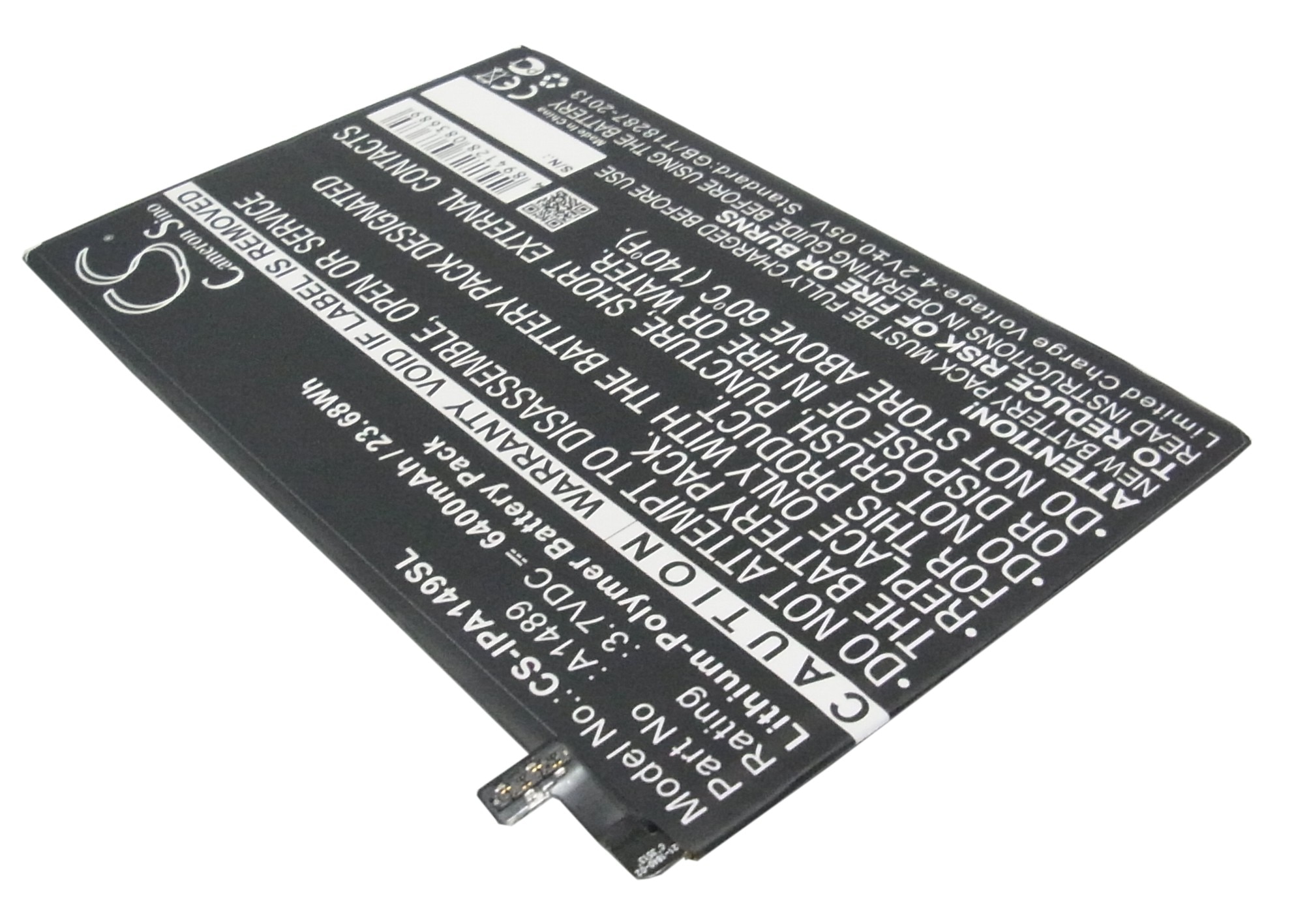 Cameron Sino 6400mAh Battery A1489, A1512 for Apple A1489, A1490, A1599, A1600, A1601, i-Pad Mini 2, i-Pad Mini 3