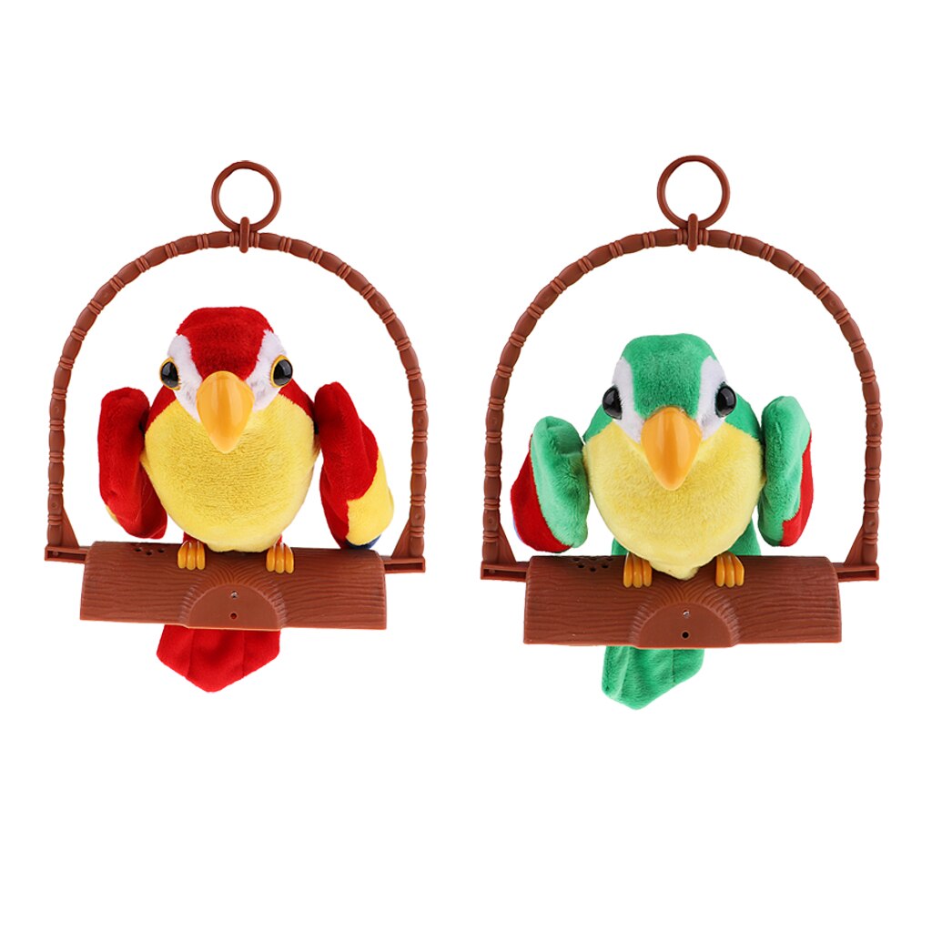 Cute Talking Talk Parrot Imitates & Repeats What You Say Funny Toy