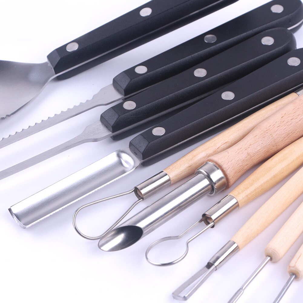 12 stk græskar udskæringsværktøj halloween græskar udskæringsskærer sæt gør det selv græskar dekoration skæreværktøj