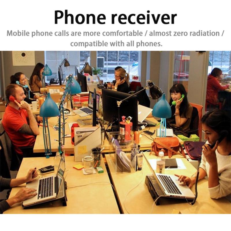 Klassische retro 3,5 Mm Komfort Telefonhörer Für Iphone Samsung Huawei Mini Mic Lautsprecher Anruf Empfänger