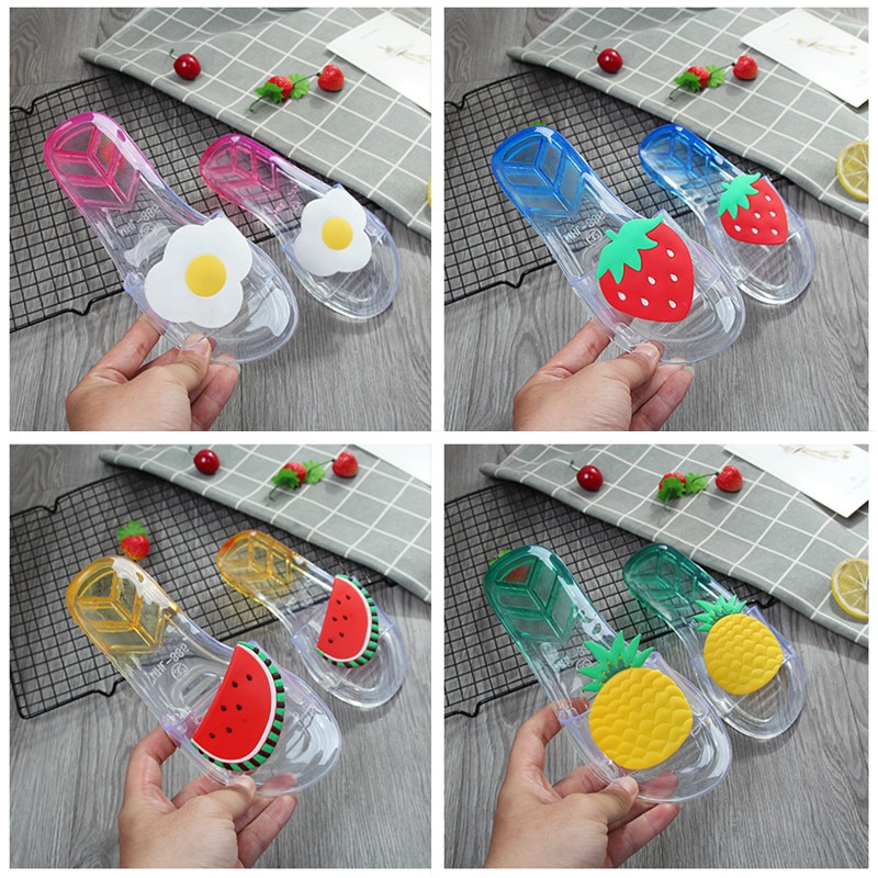 Ladies Fruit Slippers Crystal Non-slip Light Indoor And Outdoor Sandals And Slippers Ladies Outdoor Beach Shoes