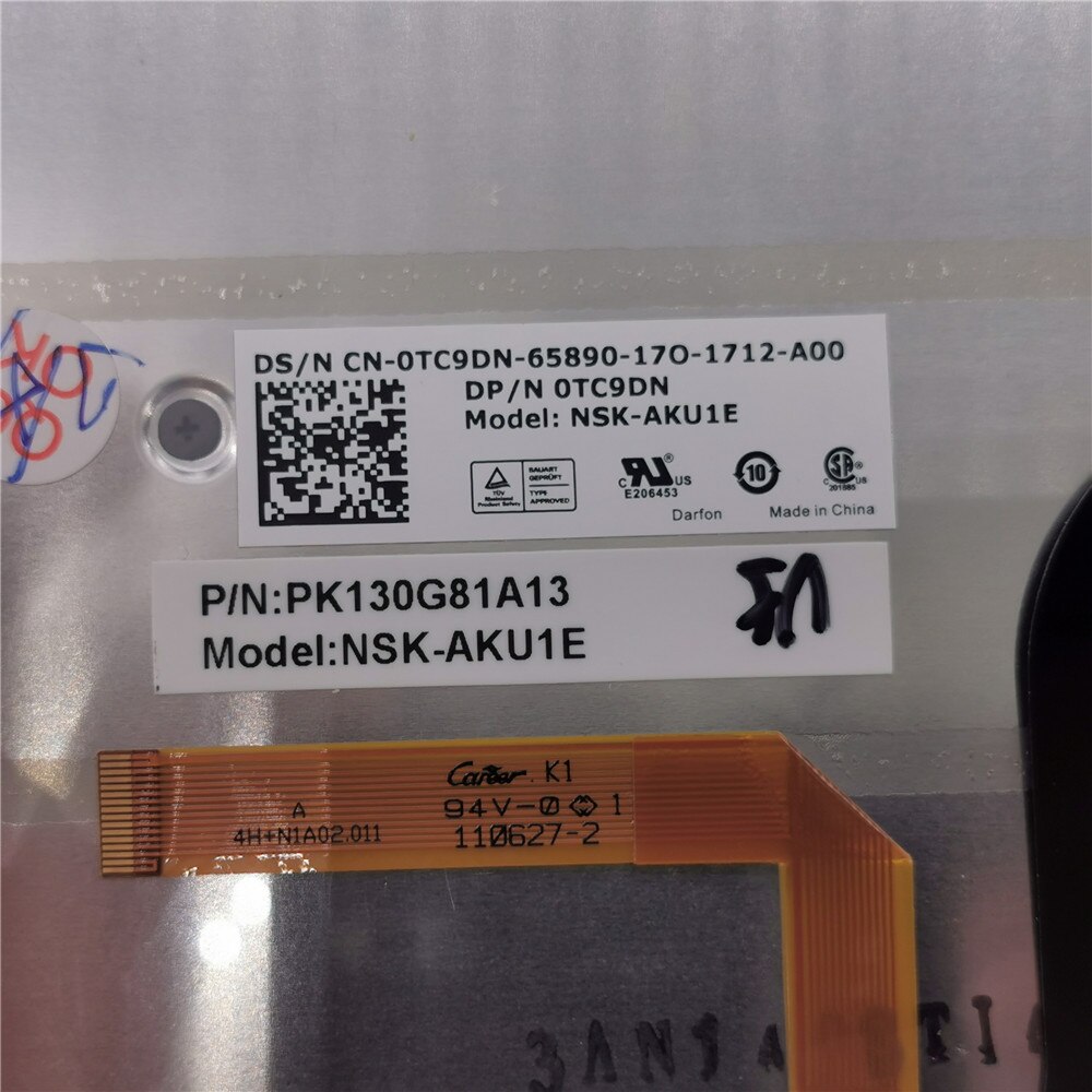 Original UK Keyboard For Dell Alienware M14X Laptop UK Backlit keyboard DP/N: 0TC9DN TC9DN PK130G81A13