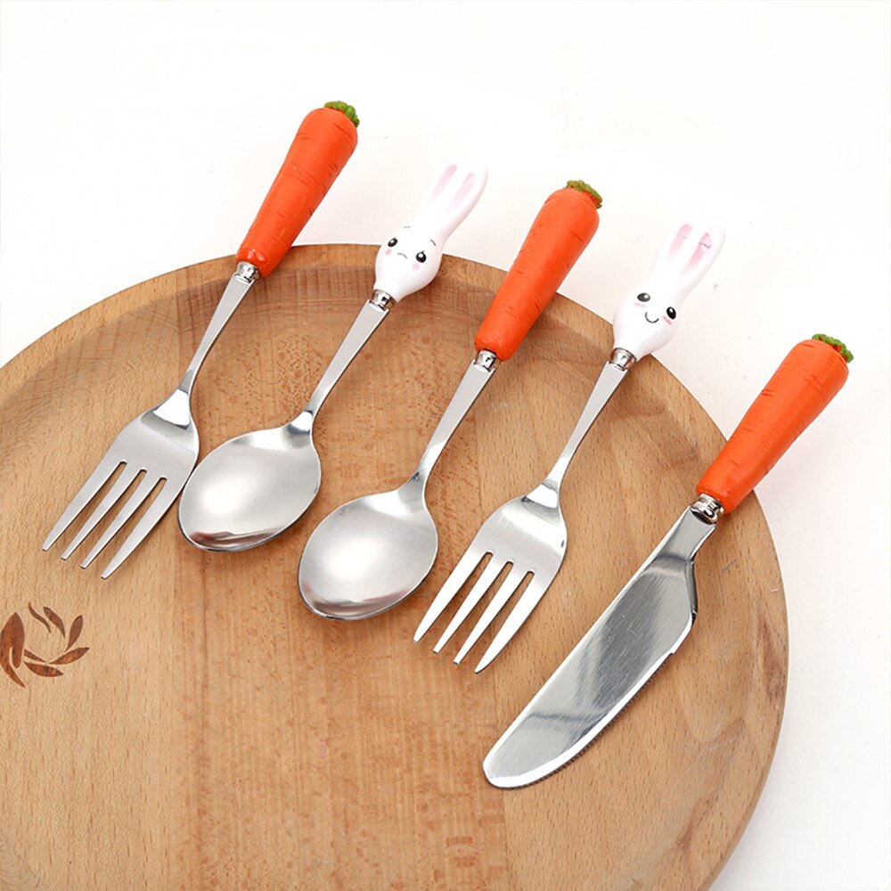 304 Babyvoeding Tafel Lepel Rvs Dessertlepel Voor Kids Baby Vork Gadget Feed Kid Kids Bestek Voor Kinderen