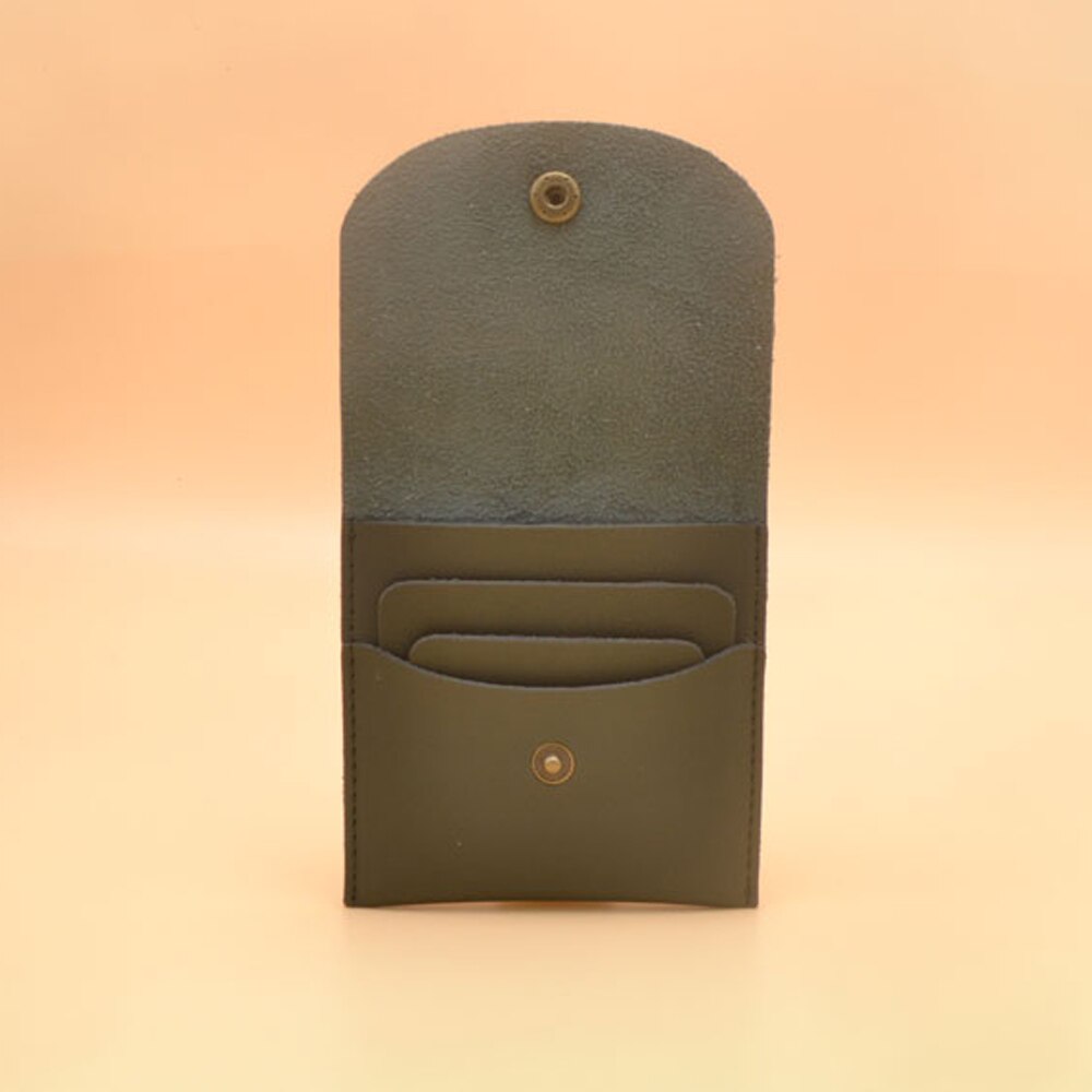 DIY leather craft small women wallet card holder sewing pattern PVC