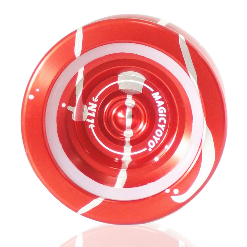 Magicyoyo  n11 jojo aus aluminiumlegierung, nicht reagierender jojoball mit tasche, handschuh und 5 schnüren