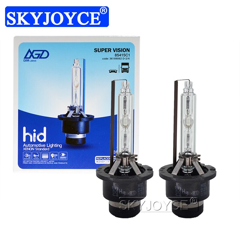 Skyjoyce 2Pcs 35W Xenon D2S Vervanging Hid Lamp D4S Xenon Hid Lampen 5500K Super Snelle Heldere d2R D4R Auto Koplampen