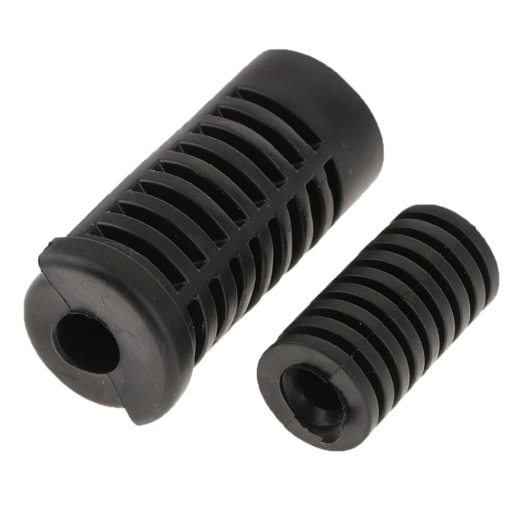 2 Stuks Motor Gear Shift Shifter Lever Staaf Guard & Voetsteun Pedaal Rubber Cover: Black