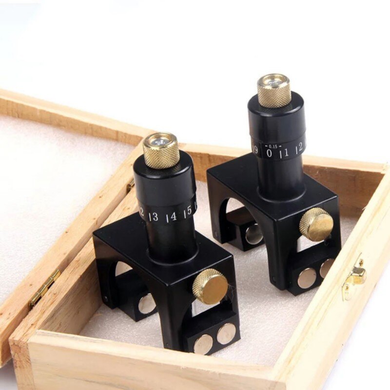 Raboteuse magnétique réglable pour table à bois, réglage de la hauteur du couteau, 2 pièces