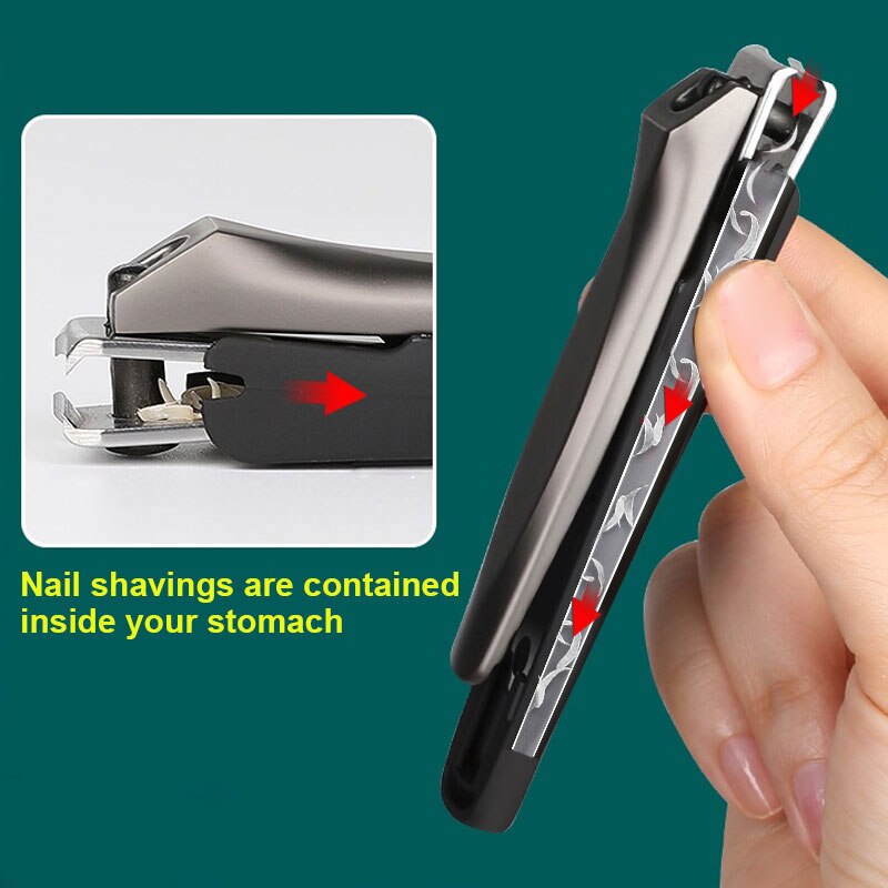 1pcs Splash-proof Nail Clippers Stainless Steel Trimmer Scissors Cutters Manicure Tool Nail Clippers