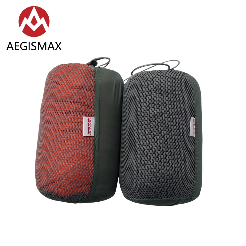 AEGISMAX-saco de dormir Thermolite, cálido, 5/8 grados Celsius, forro para acampar al aire libre, almohadilla para dormir portátil, bloqueo de temperatura