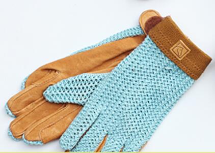 Für freundlicher oben Atmungsaktive Reit handschuhe professionelle Reiten Handschuhe: M / hell Blau