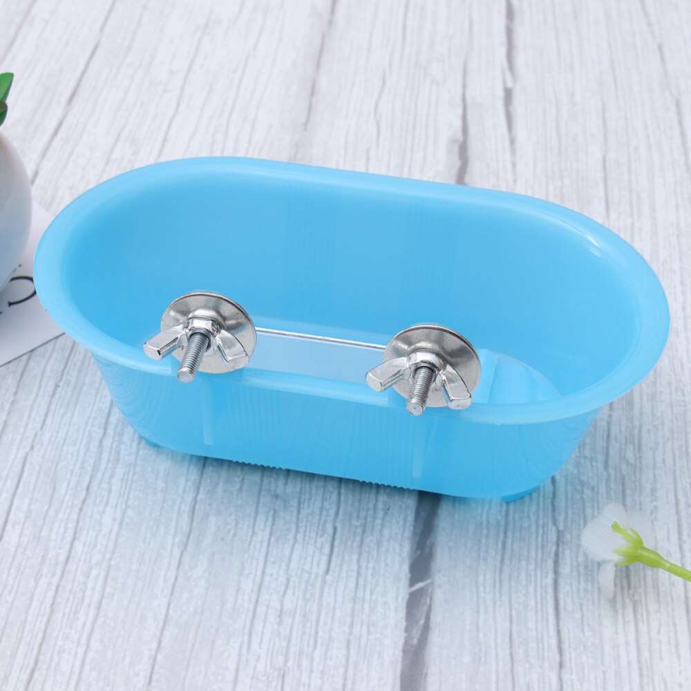 Bathing Tub Parrot Shower Pool Bird Bath Tub Cleaning Tool with Bottom Mirror